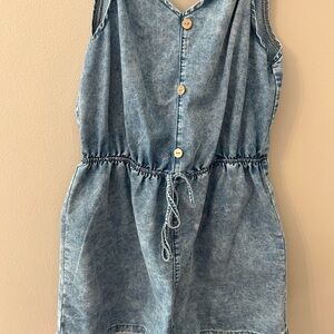 SHEIN Blue Denim Romper